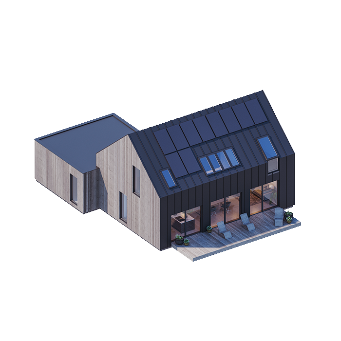 dom prefabrykowany projekt Modulo House v_5